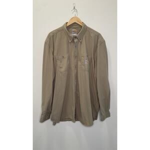 Carhartt FR Flame Resistant Shirt Khaki Force 2112 CAT 2 Button Up 101698 2XL
